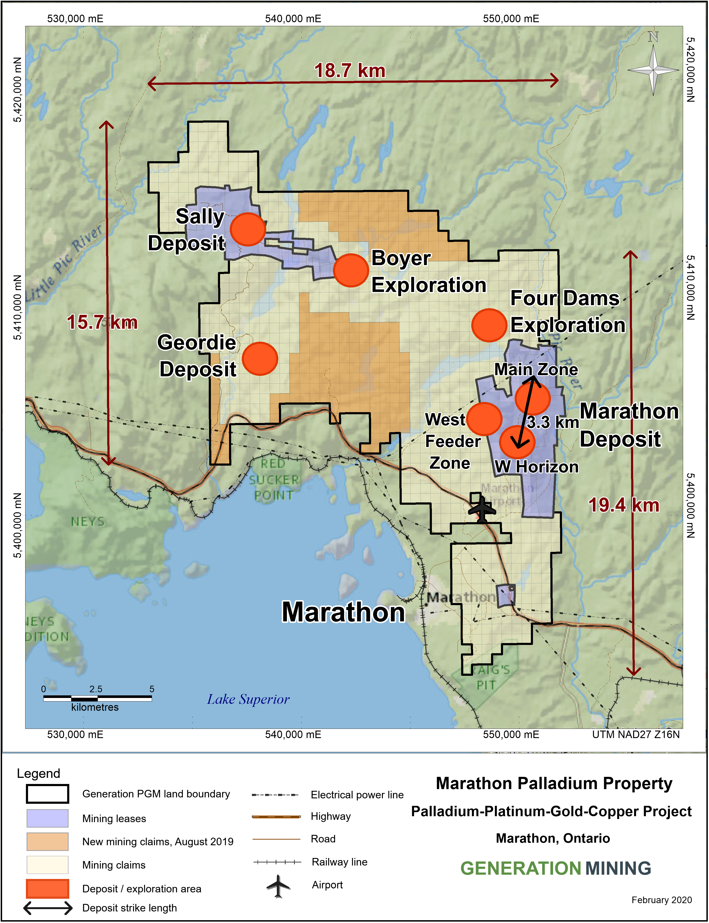 property mining claims map